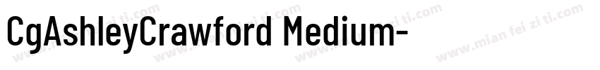 CgAshleyCrawford Medium字体转换